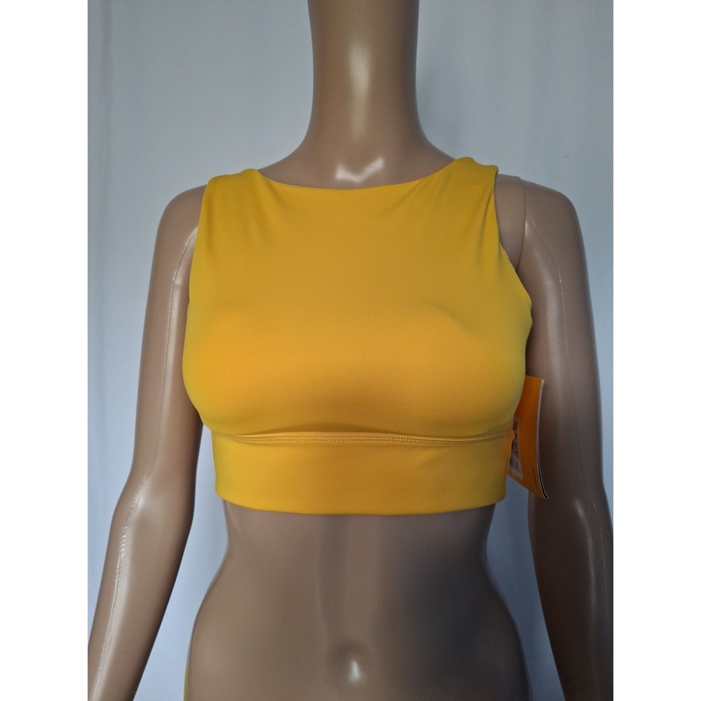 LoLe Tank Top Yellow Strapless Neckline Tank Women's Size XS Step Up Yellow